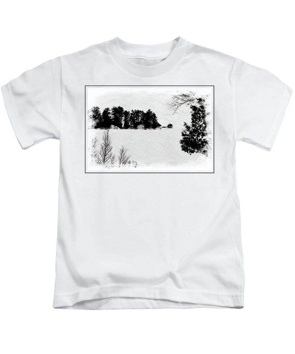  Kids T-Shirt featuring the photograph Winter Island Pe by Burney Lieberman