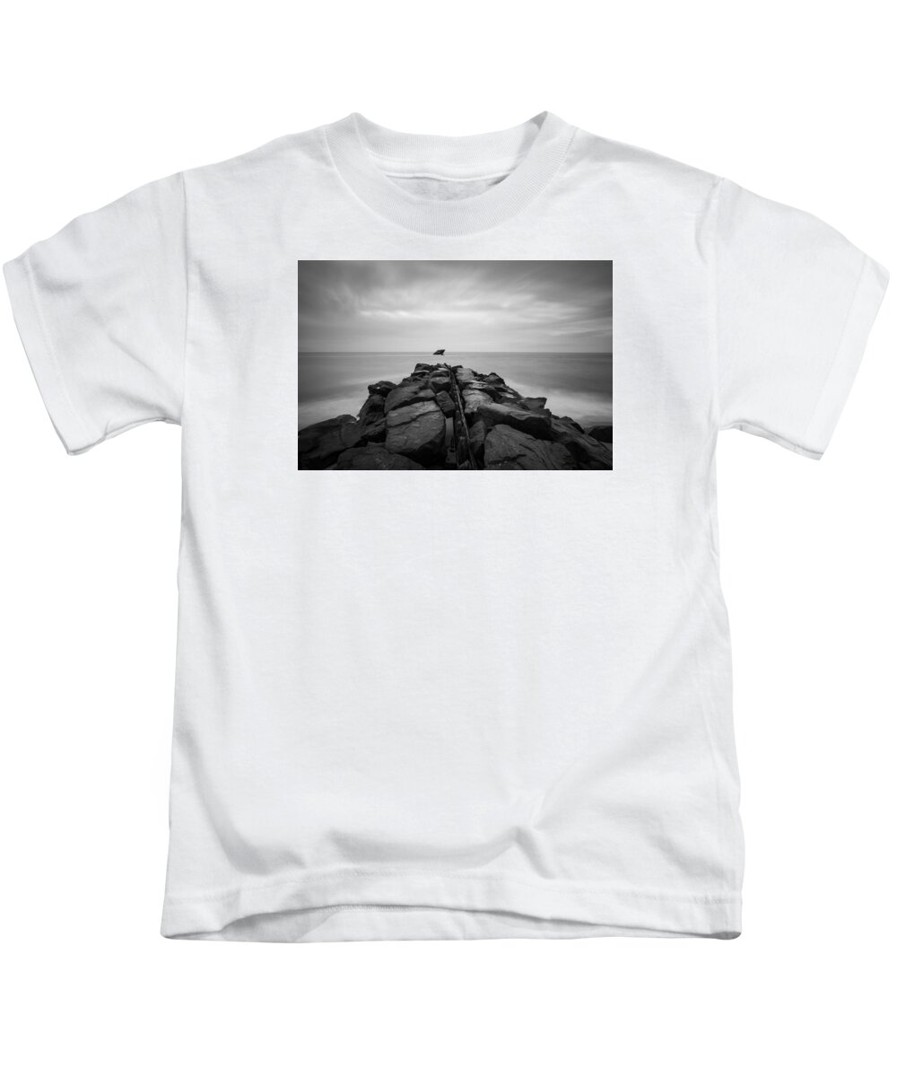 Abandoned Kids T-Shirt featuring the photograph Wreck of the SS Atlantus of Cape May NJ by Kyle Lee