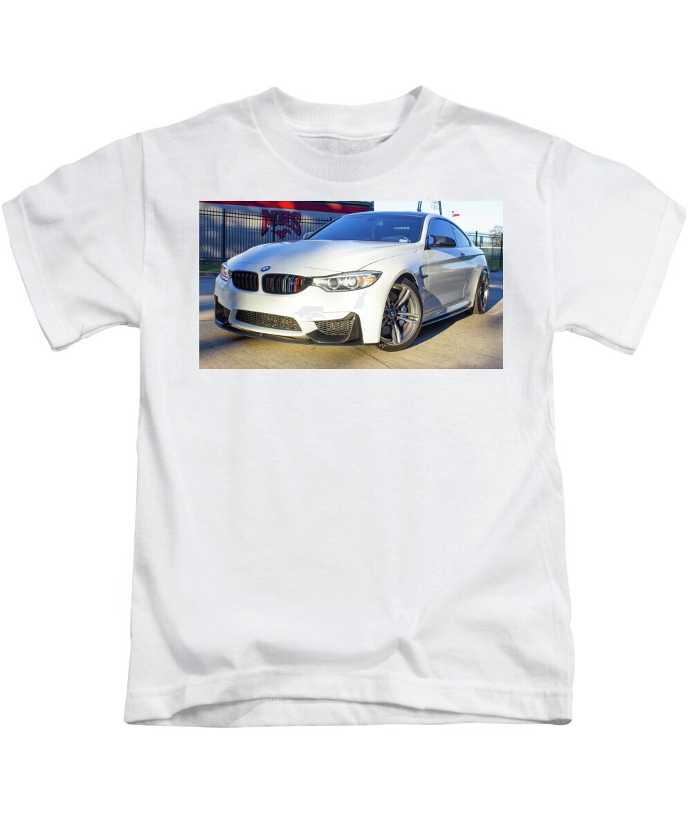 Car Bmw M4 Kids T-Shirt featuring the photograph Bmw M4 #1 by Rocco Silvestri
