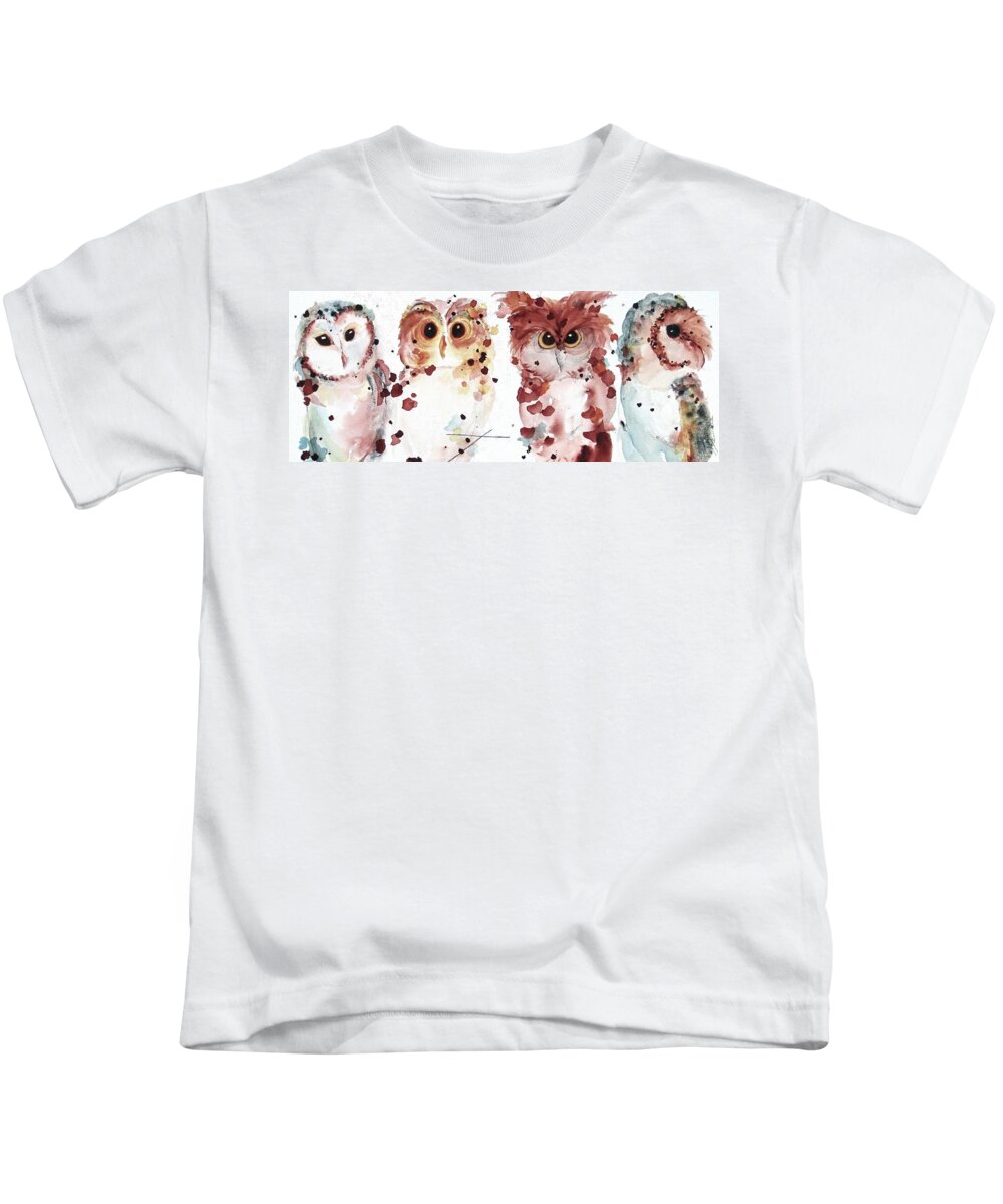 Colorado Kids T-Shirt featuring the painting The Gang by Dawn Derman