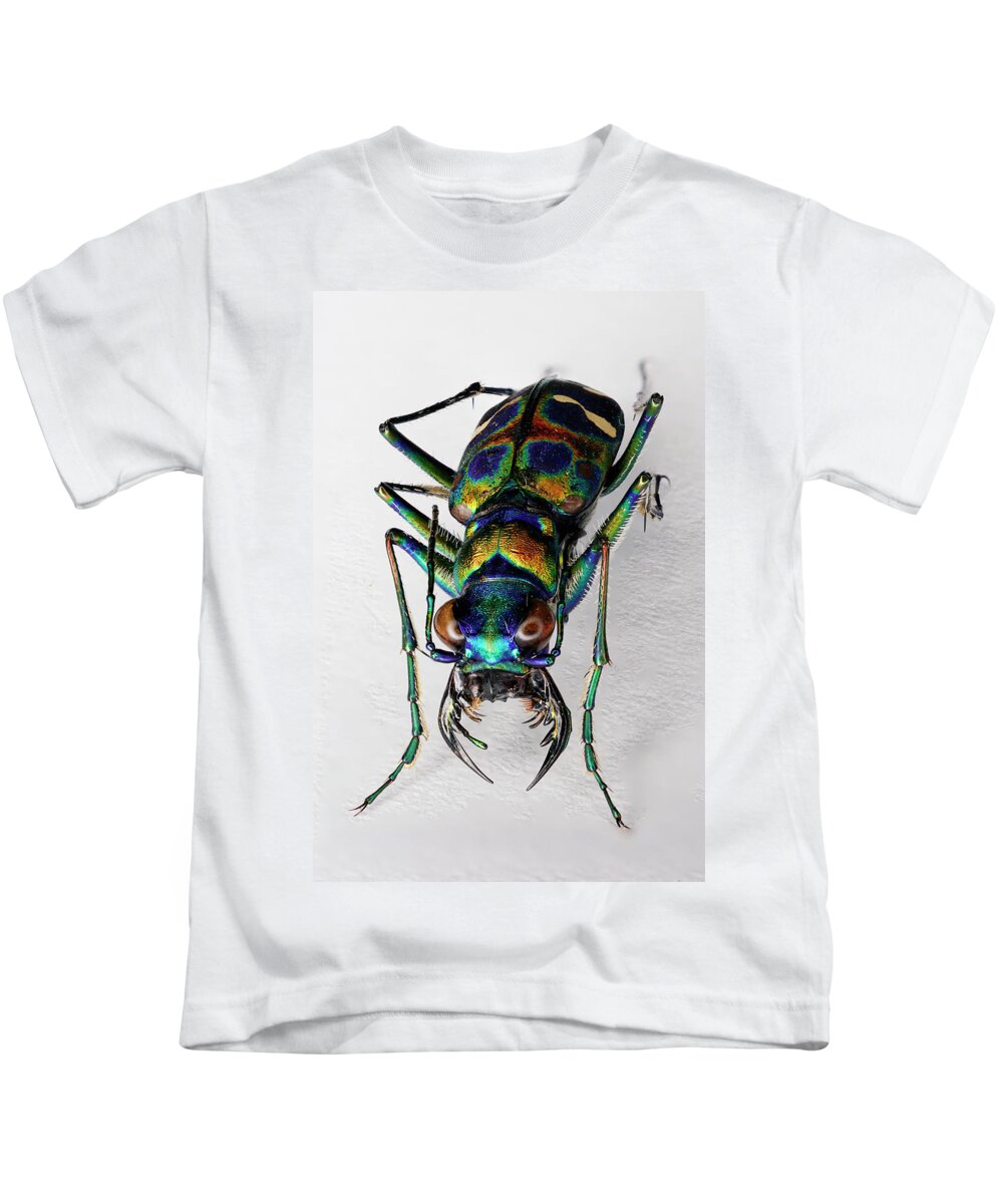 00649952 Kids T-Shirt featuring the photograph Tiger Beetle #1 by Hiroya Minakuchi