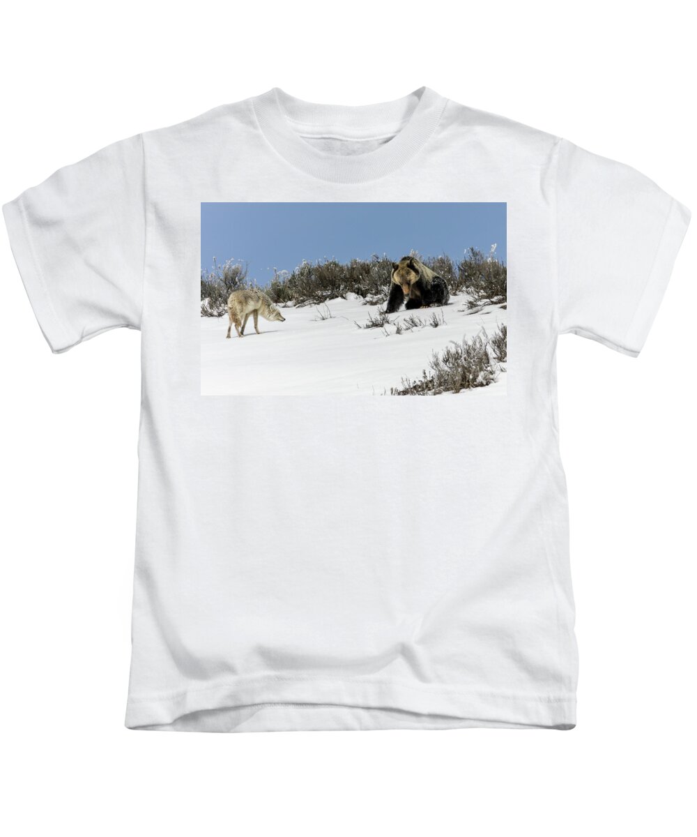  Kids T-Shirt featuring the photograph Stand Off #2 by Ronnie And Frances Howard