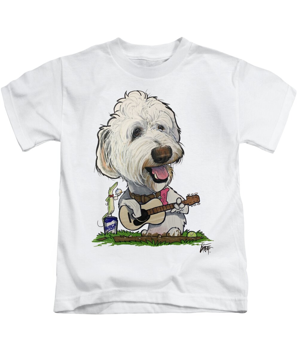 Koger Kids T-Shirt featuring the drawing 5264 Koger by Canine Caricatures By John LaFree
