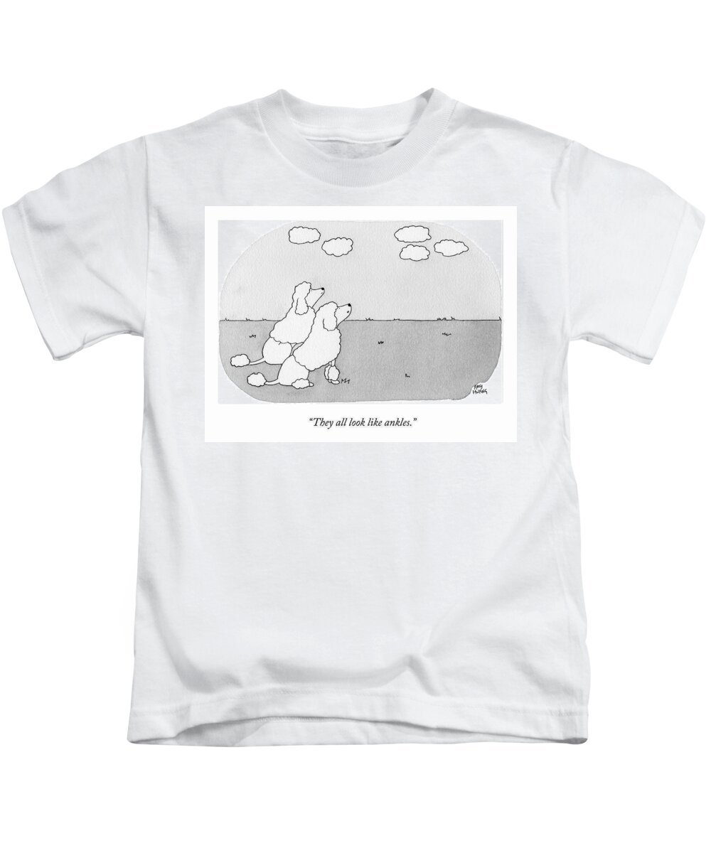 they All Look Like Ankles. Kids T-Shirt featuring the drawing Ankles by Amy Hwang