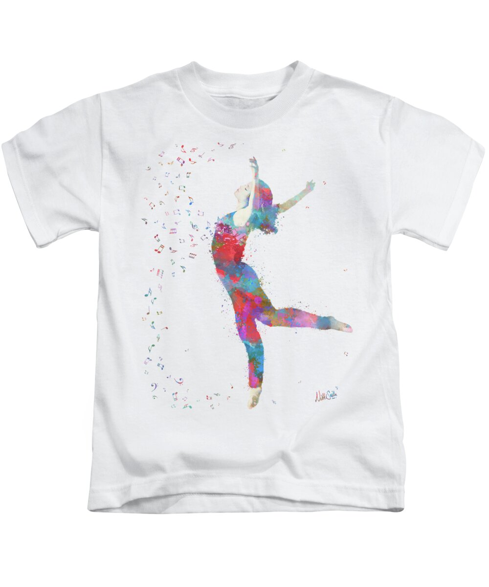 Music Kids T-Shirt featuring the digital art Beloved Deanna Radiating Love by Nikki Marie Smith