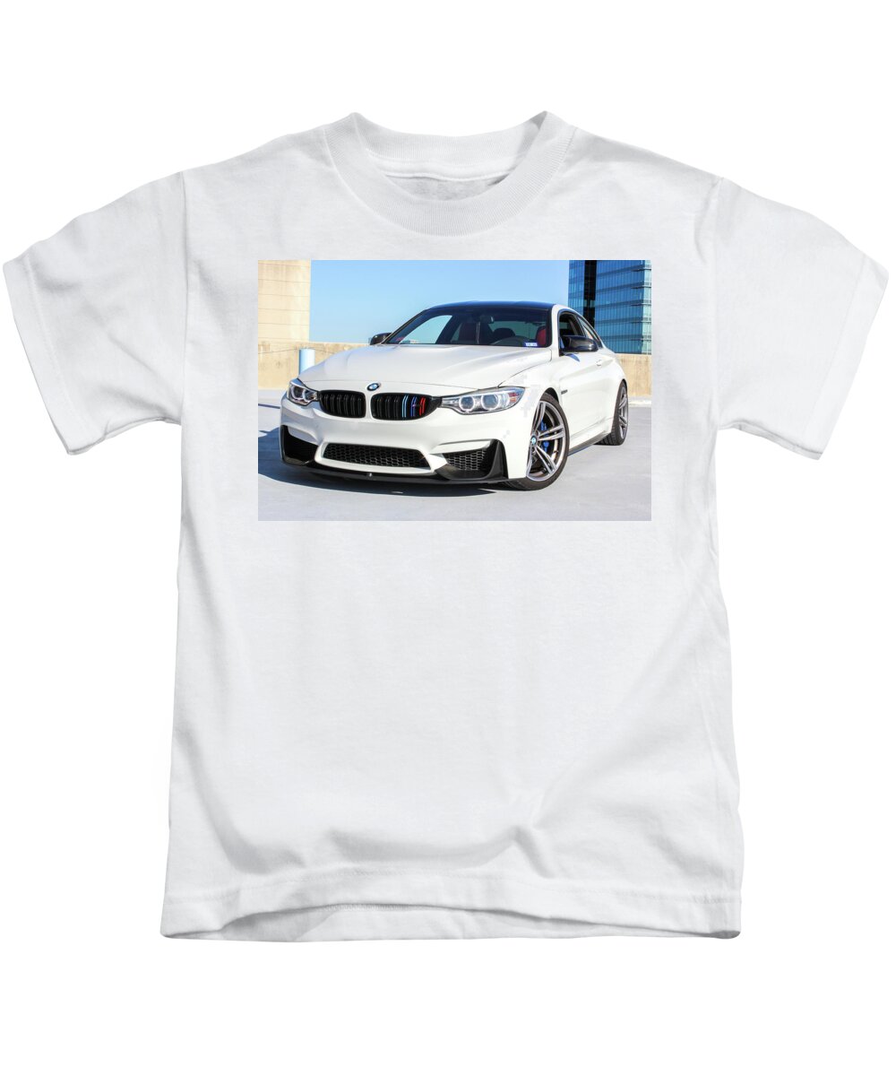 Bmw M4 Kids T-Shirt featuring the photograph Bmw M4 by Rocco Silvestri