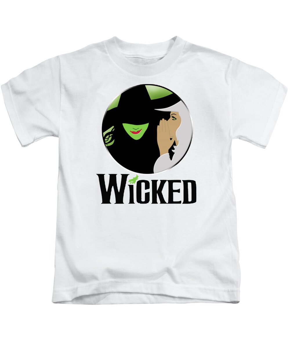 Broadway Musical Wicked Kids T-Shirt by Paige Parkinson - Pixels