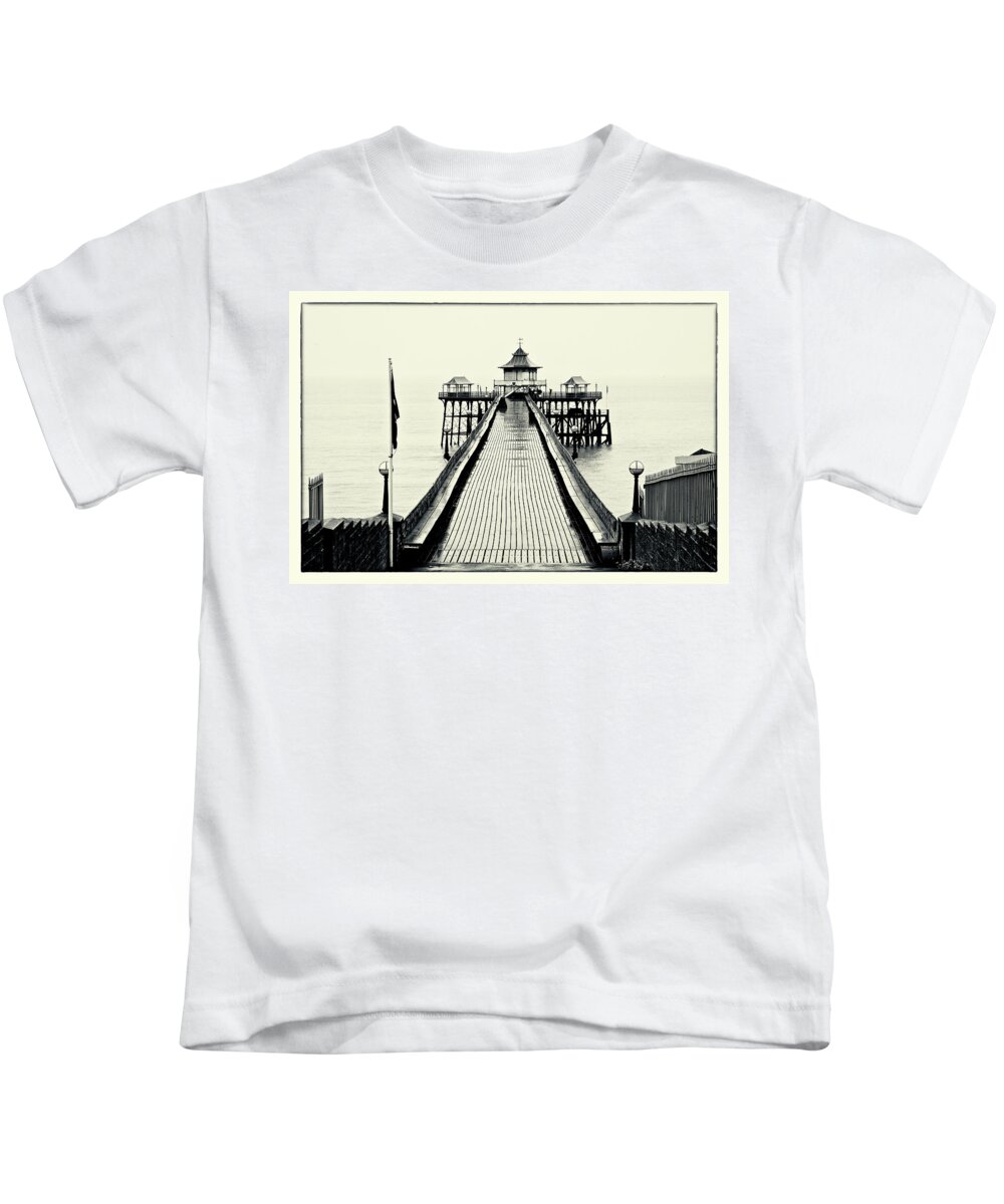 Landscape Kids T-Shirt featuring the photograph Cleveden Pier by Mark Egerton