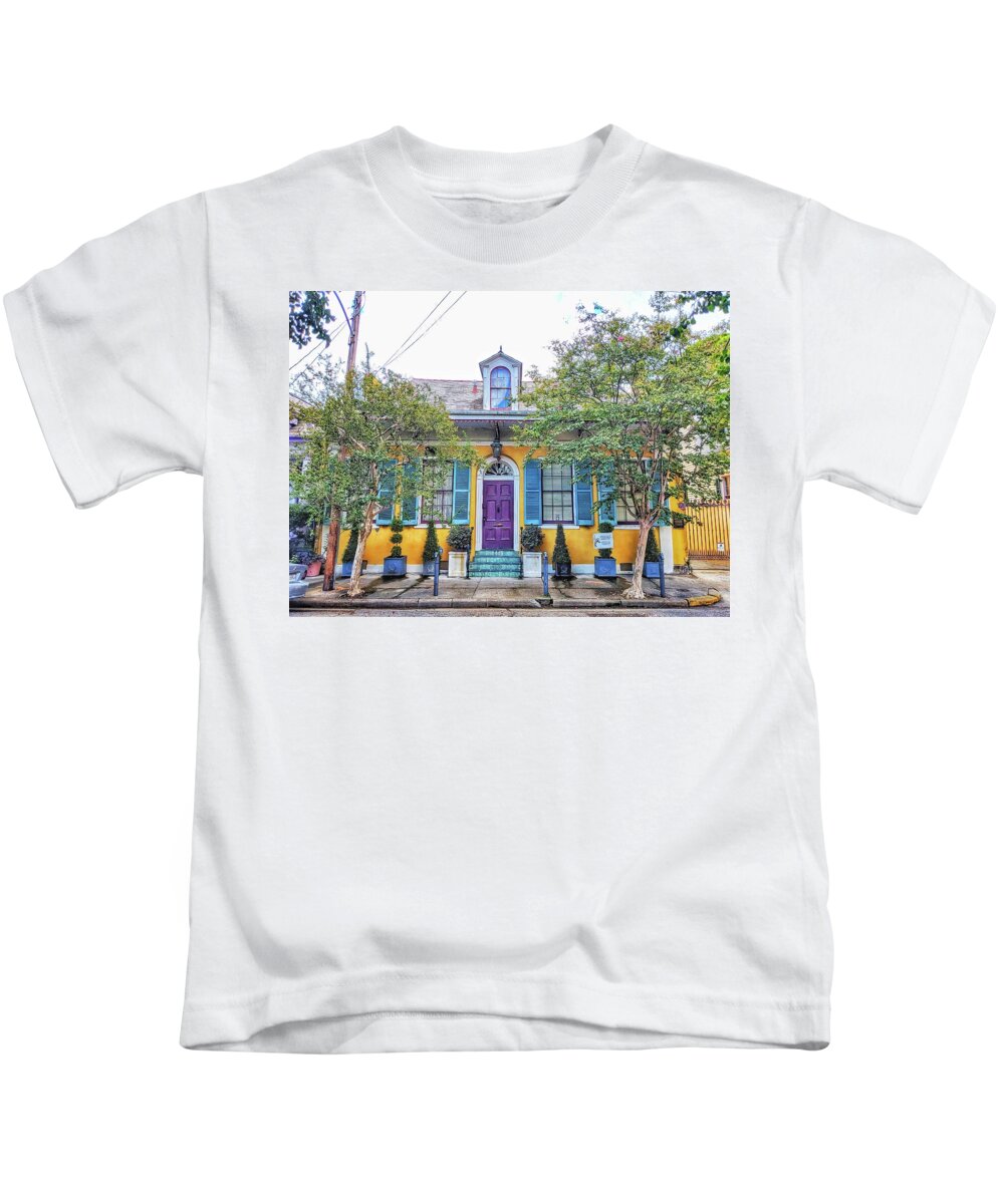 New Orleans Kids T-Shirt featuring the photograph Colorful NOLA by Portia Olaughlin