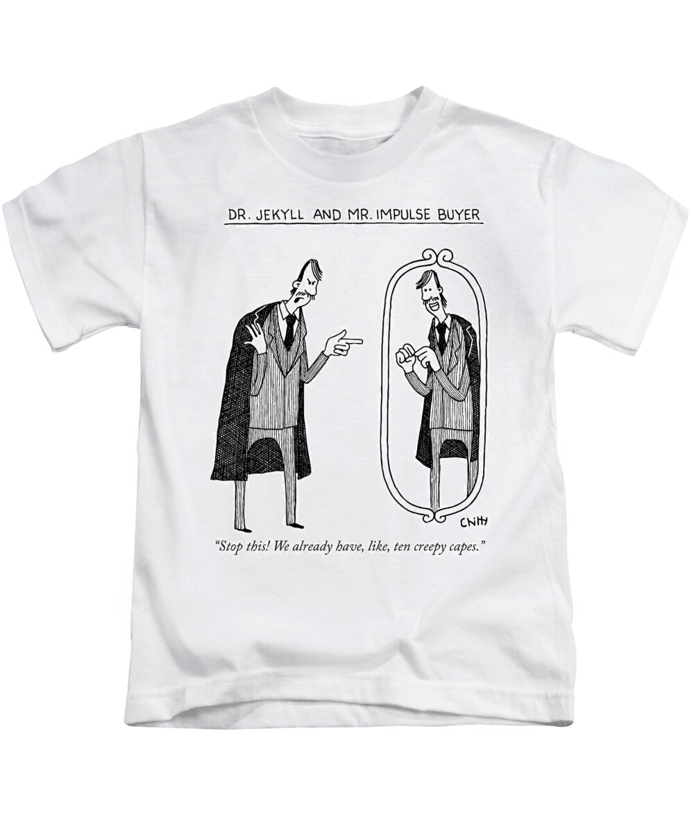 stop This! We Already Have Kids T-Shirt featuring the drawing Creepy Capes by Tom Chitty