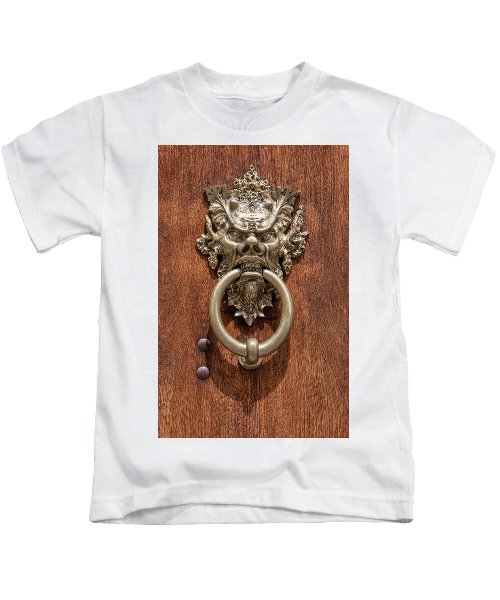 Devil Kids T-Shirt featuring the photograph Devil Door of Venice by David Letts