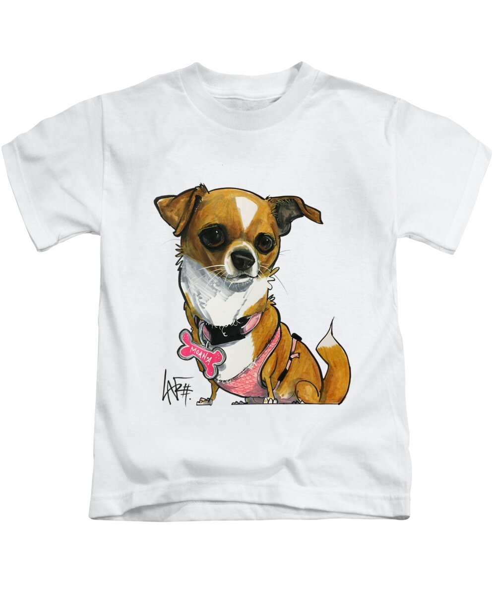 Dibeneditto 4472 Kids T-Shirt featuring the drawing DiBeneditto 4472 by Canine Caricatures By John LaFree