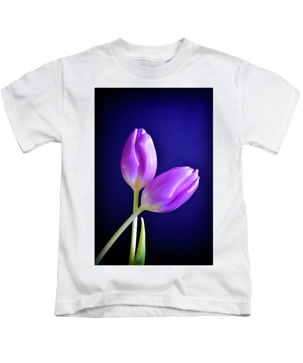 Purple Kids T-Shirt featuring the photograph Embrace by Michelle Wermuth