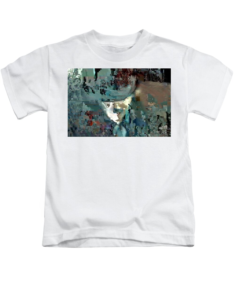Assembly Kids T-Shirt featuring the painting Figure by Matteo TOTARO