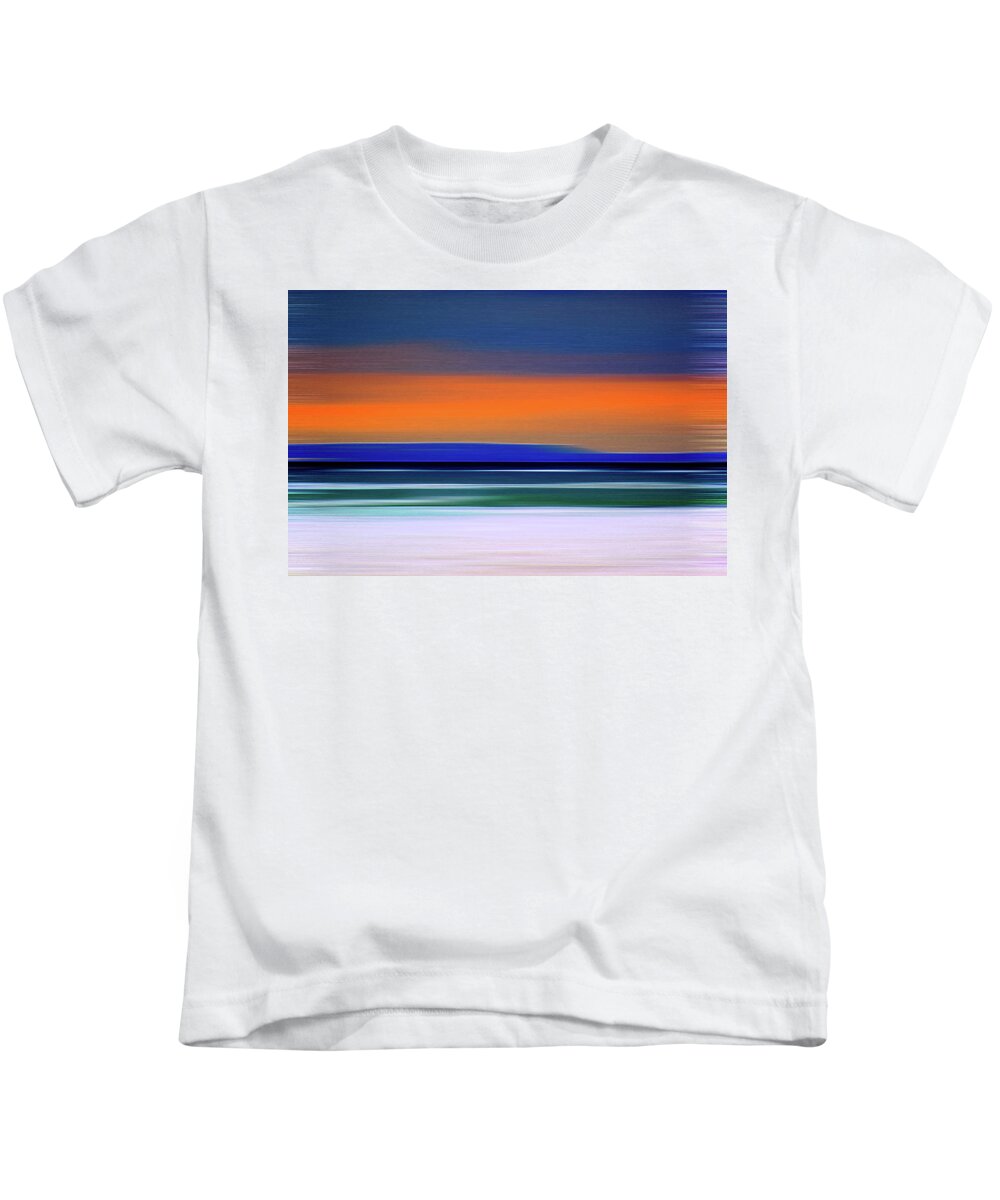 Abstract Kids T-Shirt featuring the digital art Georgian Bay At Collingwood Seven-5 by Lyle Crump