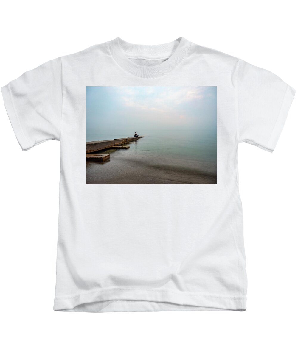 Serenity Kids T-Shirt featuring the photograph Greet the morning by Kristine Hinrichs
