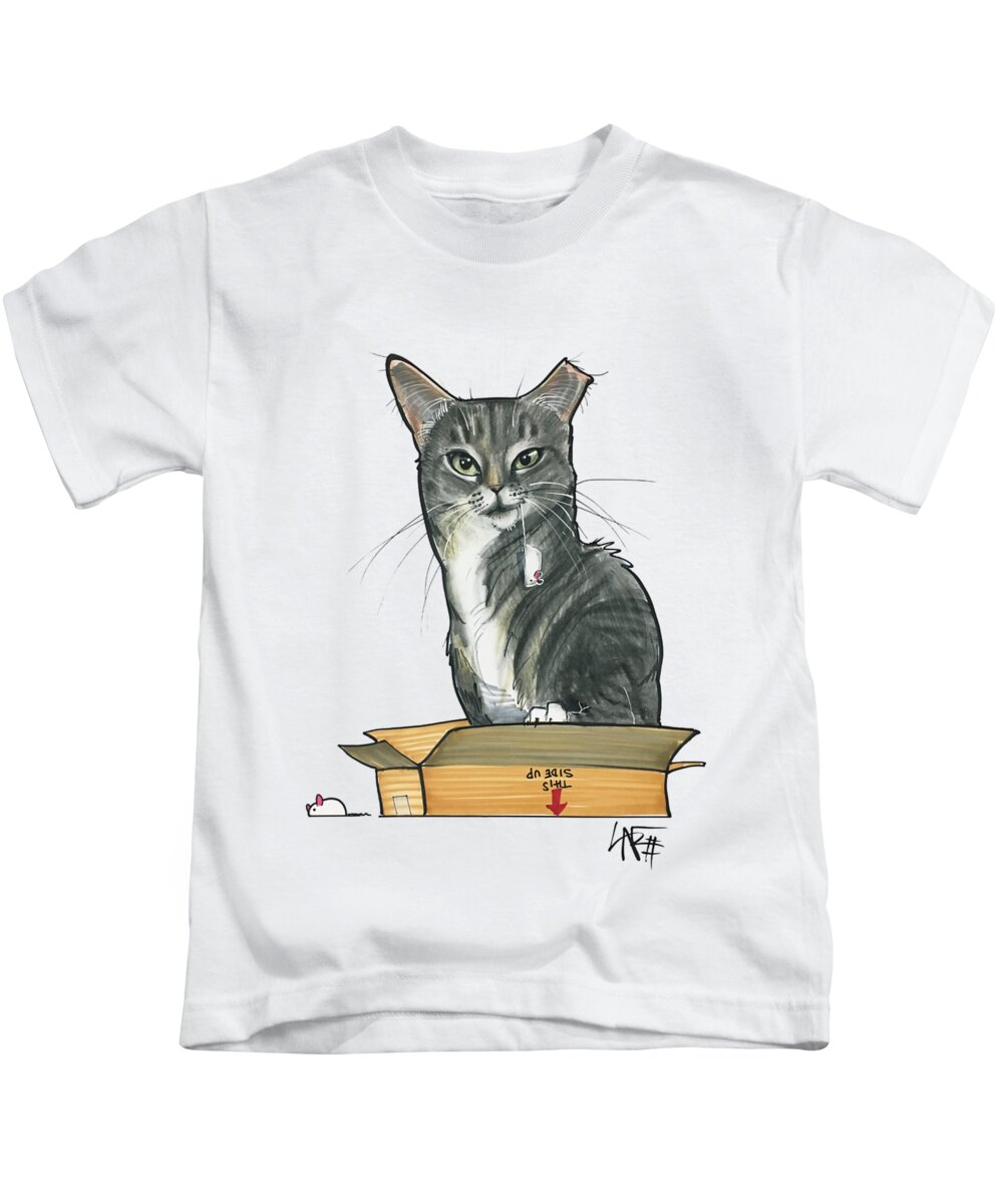 Hasler 4535 Kids T-Shirt featuring the drawing Hasler 4535 by Canine Caricatures By John LaFree