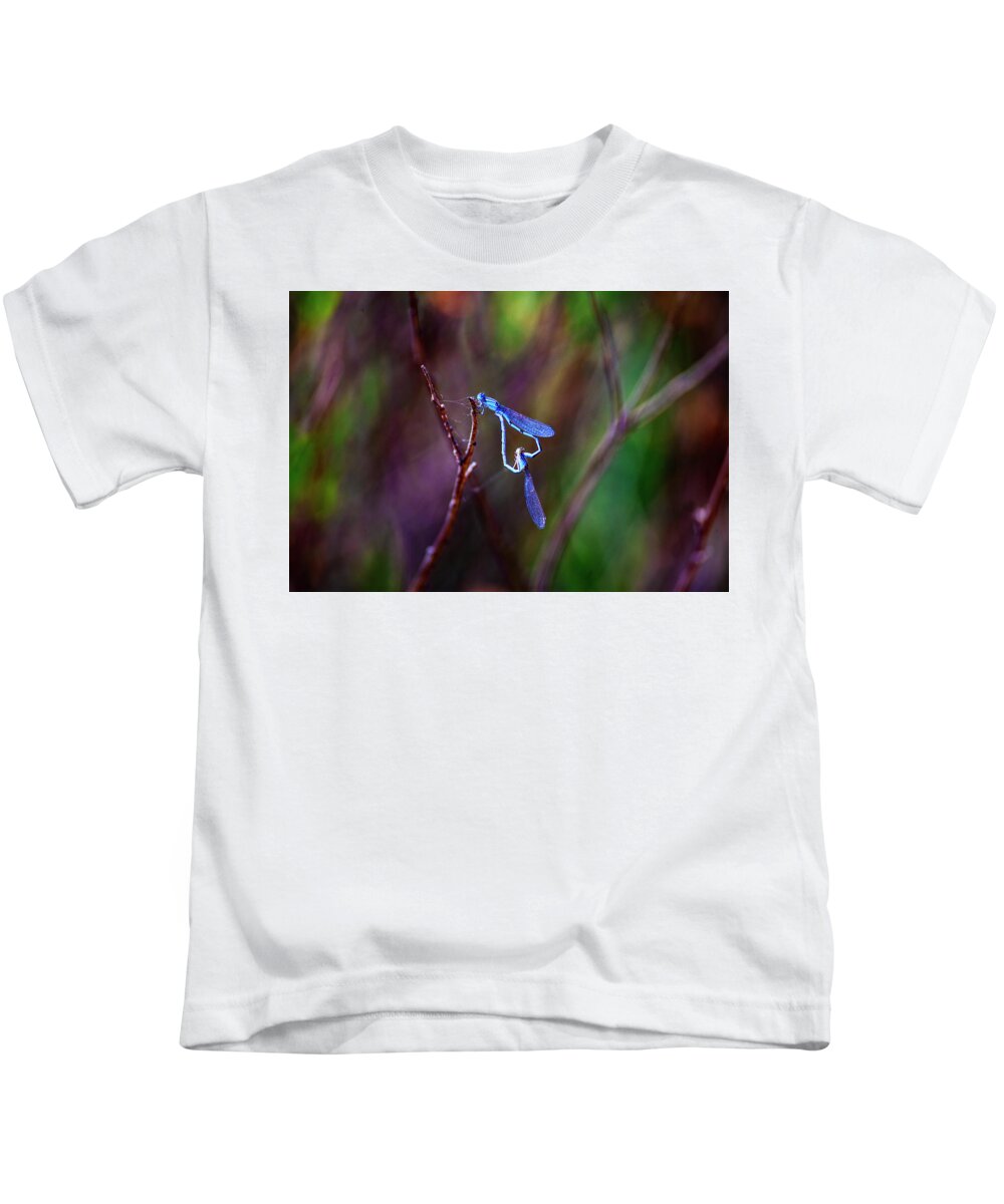 Dragonfly Kids T-Shirt featuring the photograph Heart of Dragonfly by Anthony Jones