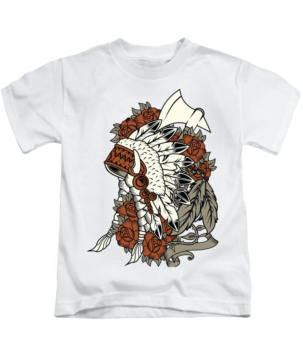 Native Kids T-Shirt featuring the digital art Heritage by Long Shot