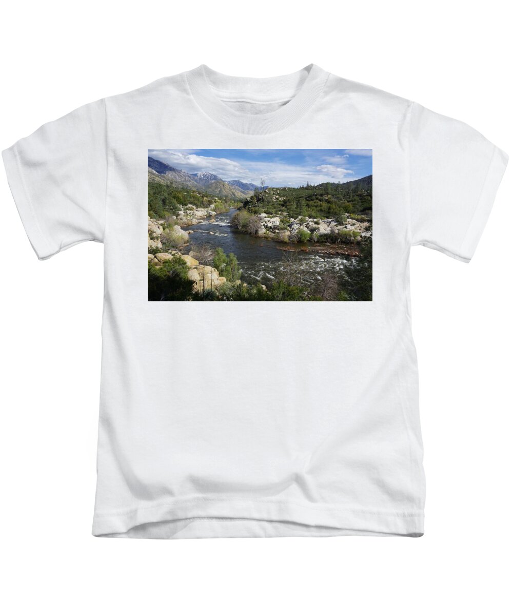 Kern River Kids T-Shirt featuring the photograph Kern River by Brett Harvey