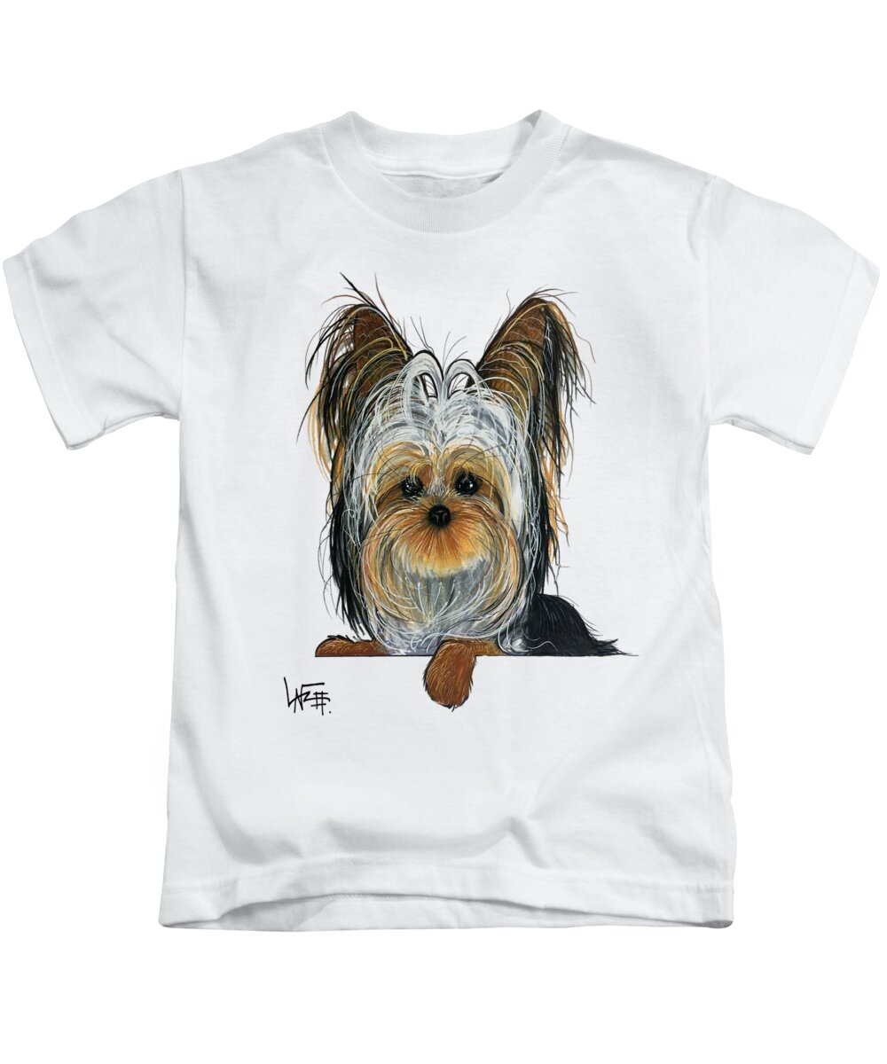 Kruse Kids T-Shirt featuring the drawing Kruse 5166 by Canine Caricatures By John LaFree