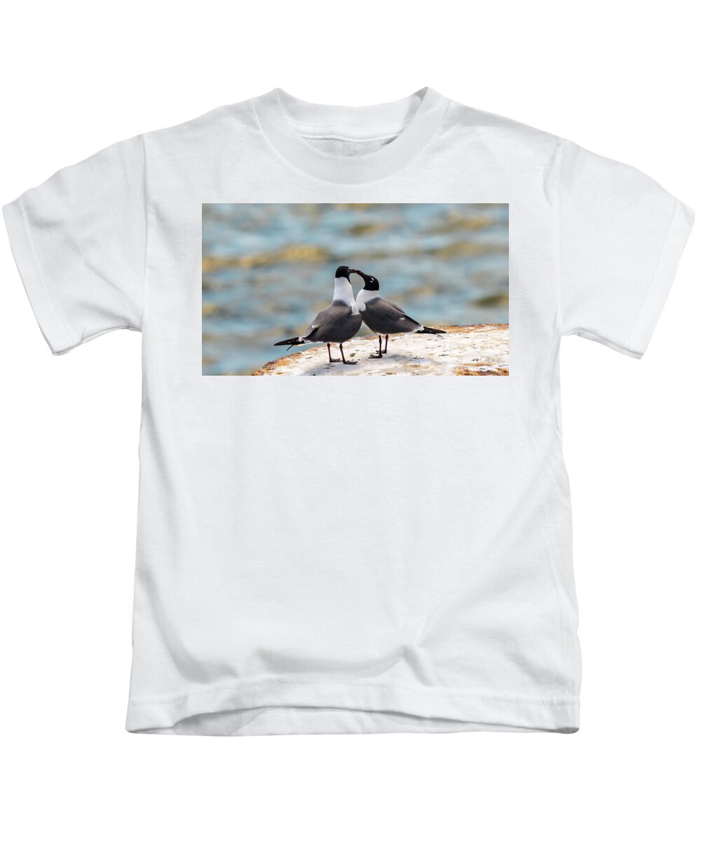 Love Kids T-Shirt featuring the photograph Love Birds by Dheeraj Mutha