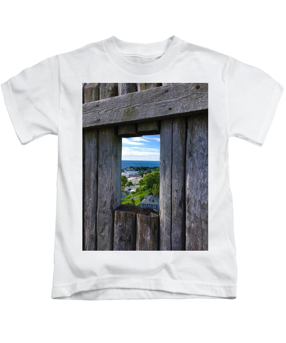 Fort Mackinac Kids T-Shirt featuring the photograph Mackinac by Harvest Moon Photography By Cheryl Ellis