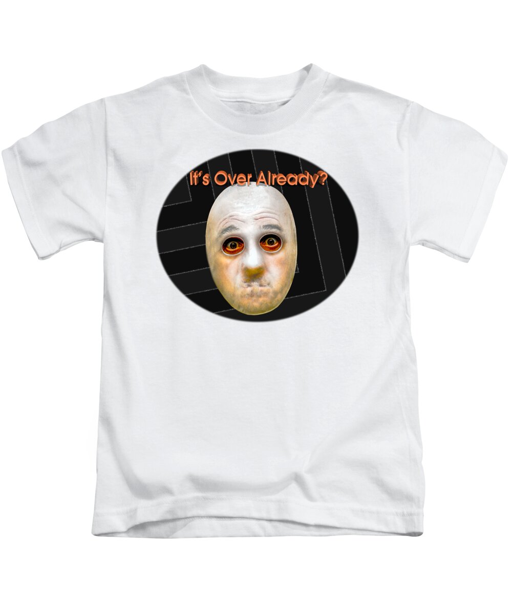 Captioned Kids T-Shirt featuring the photograph Masked Surprise by Erich Grant