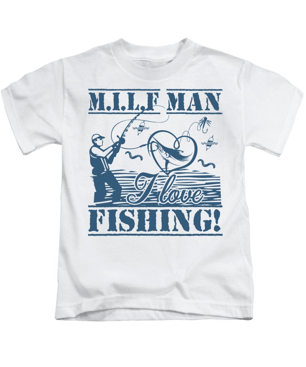 Details about   FISHING T SHIRT MILF MAN I LOVE FISHING