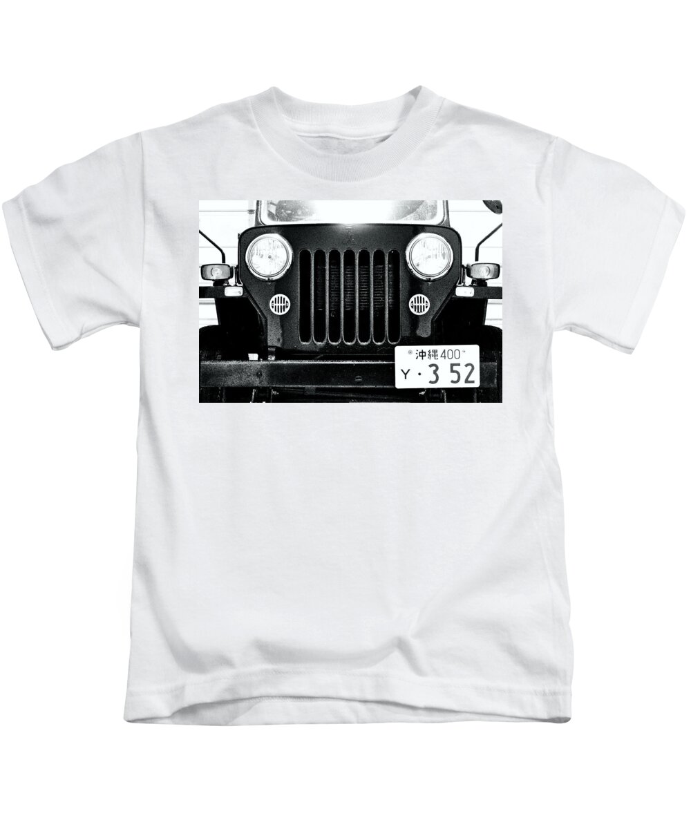 Jeep Kids T-Shirt featuring the photograph Mitsubishi Jeep J53 by Eric Hafner