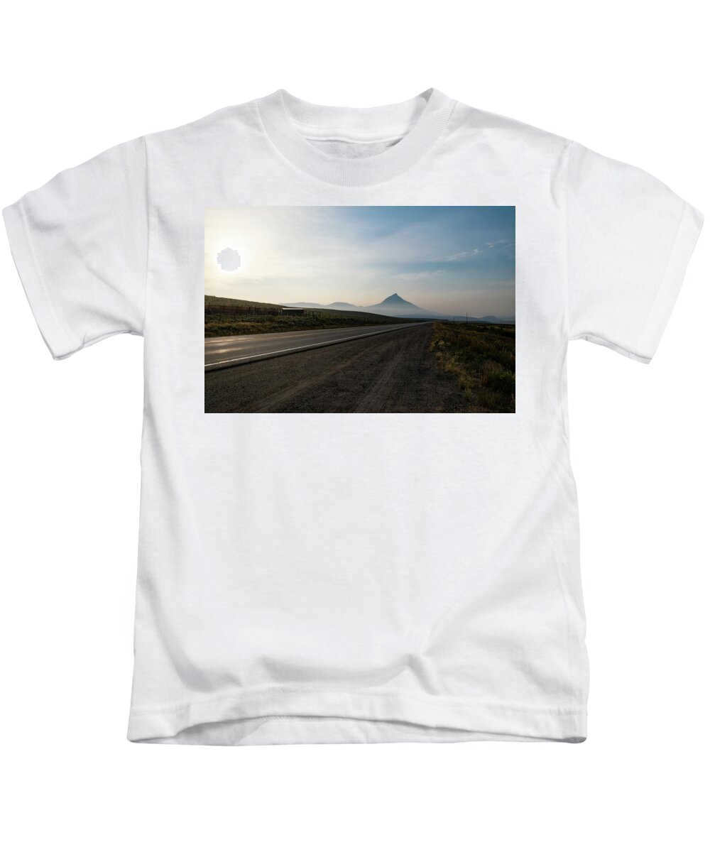 Rural Kids T-Shirt featuring the photograph Road through the Rockies by Nicole Lloyd