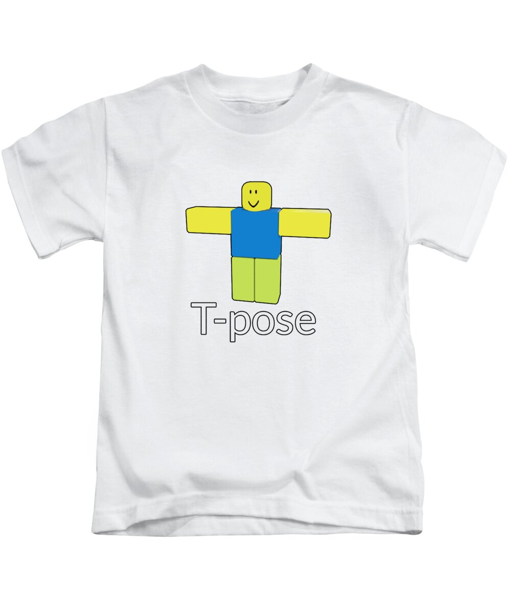 Roblox Noob T-Poze Kids T-Shirt by Den Verano - Fine Art America