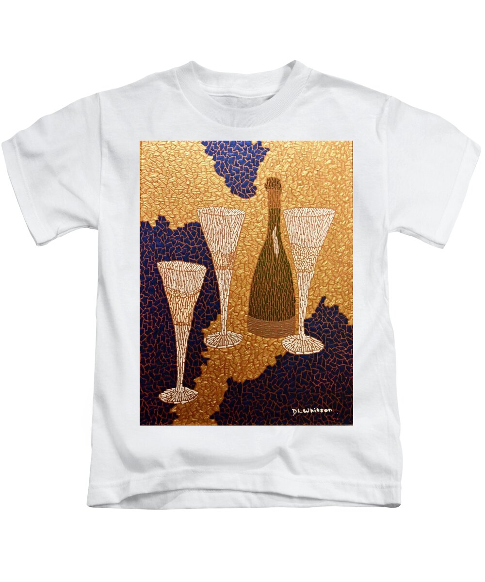 Salut Kids T-Shirt featuring the painting Salut by DLWhitson
