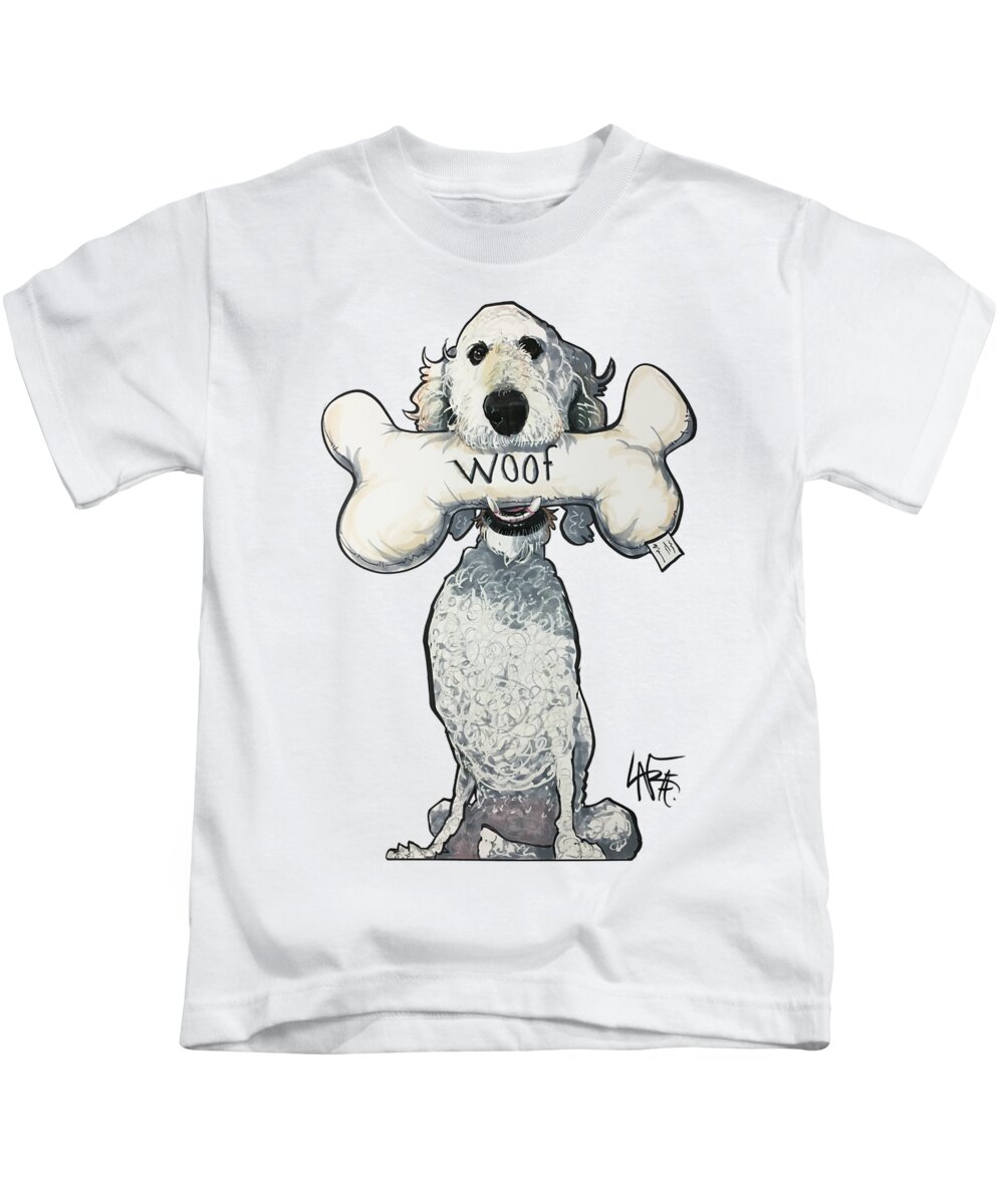 Seifer Kids T-Shirt featuring the drawing Seifer 4286 by Canine Caricatures By John LaFree