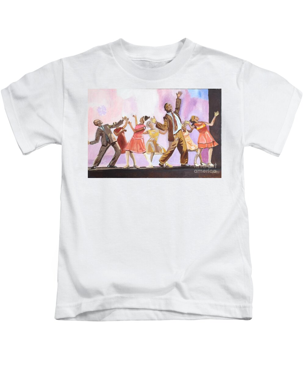 Dance Kids T-Shirt featuring the painting Show Time by Jennylynd James