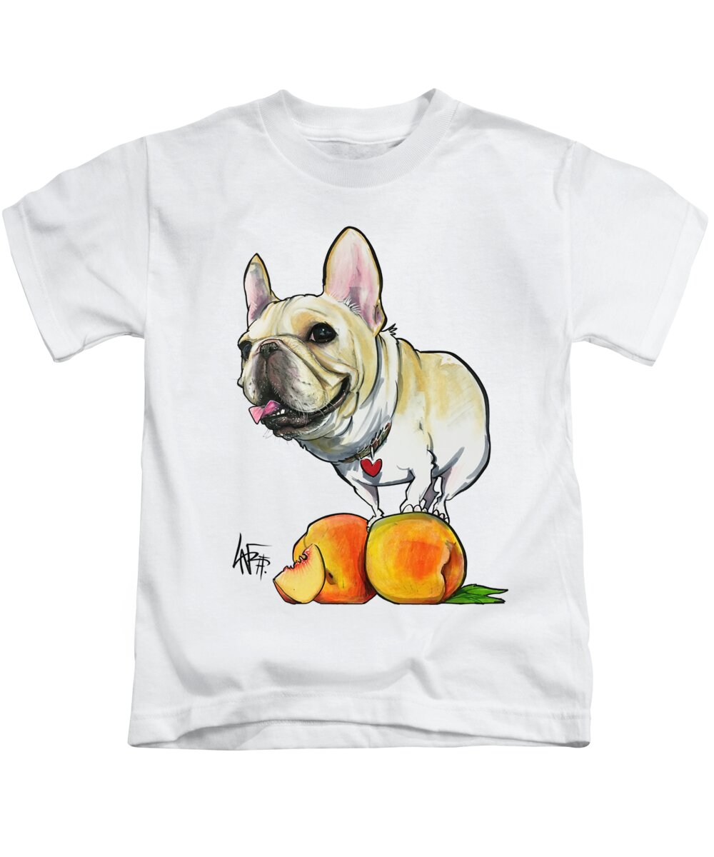Skriabin 4567 Kids T-Shirt featuring the drawing Skriabin 4567 by Canine Caricatures By John LaFree