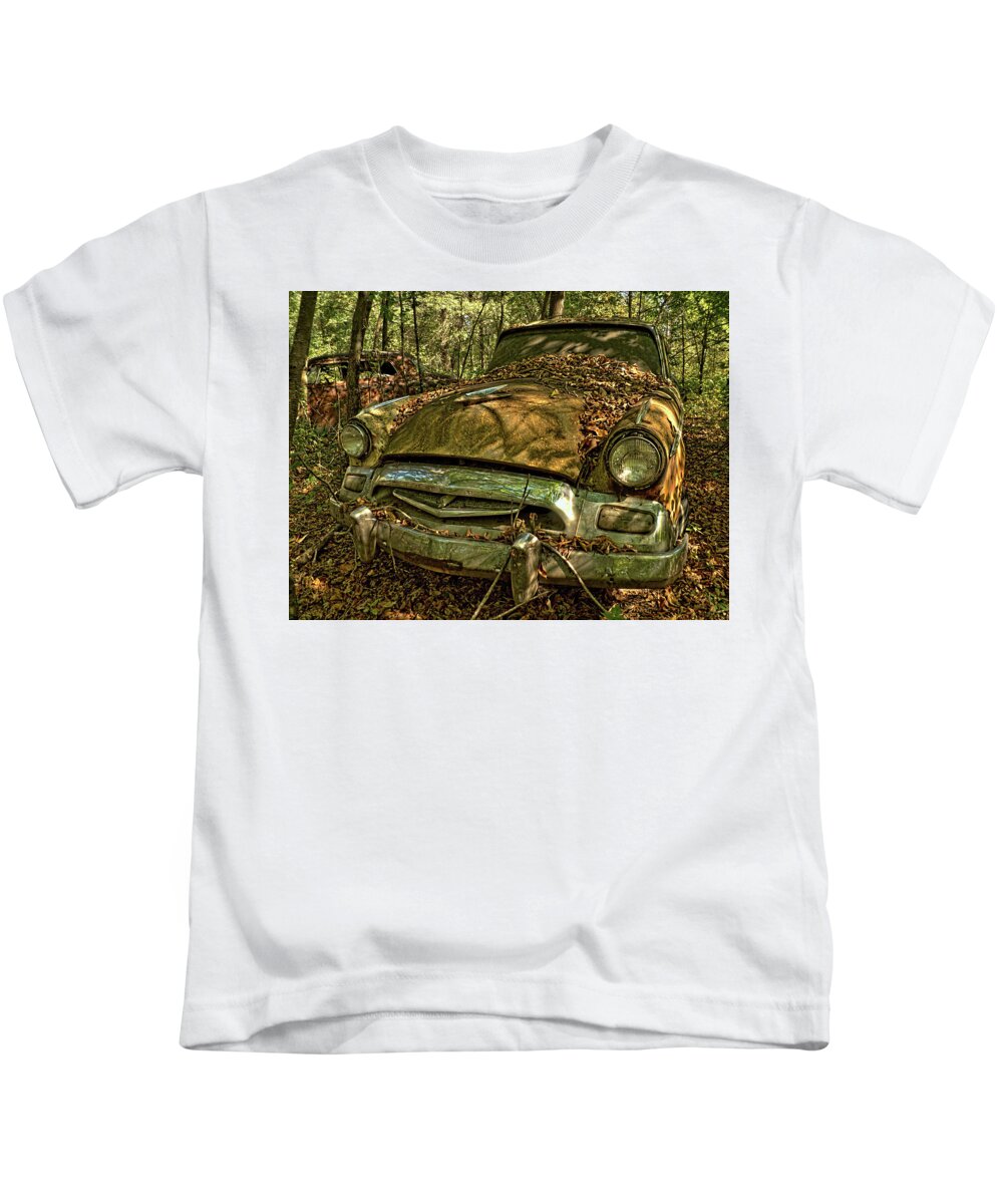Studebaker Kids T-Shirt featuring the photograph Studebaker #8 by James Clinich