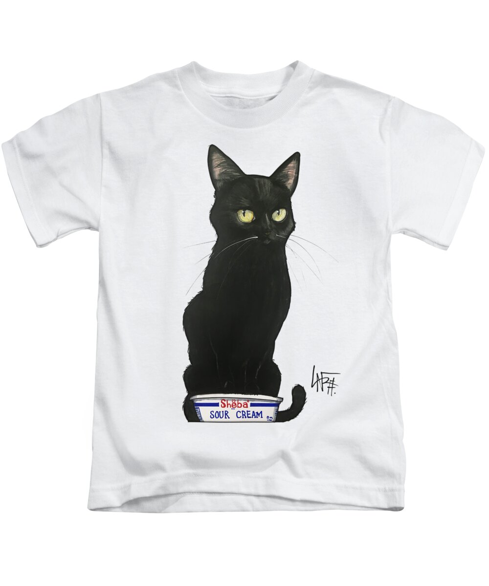 Terlizzi Kids T-Shirt featuring the drawing Terlizzi 4821 by Canine Caricatures By John LaFree