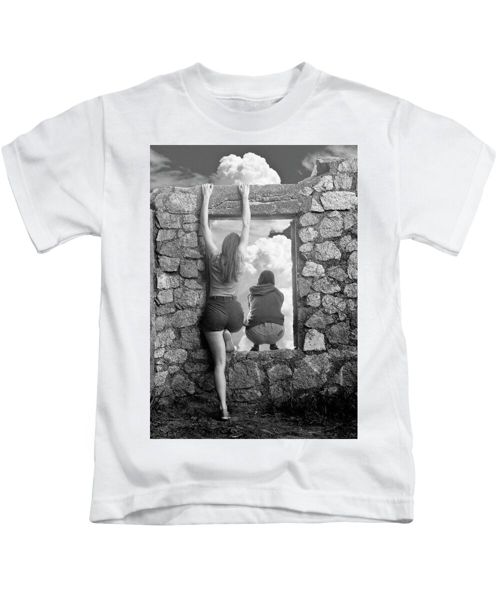  Kids T-Shirt featuring the photograph Thru the Window by Neil Pankler