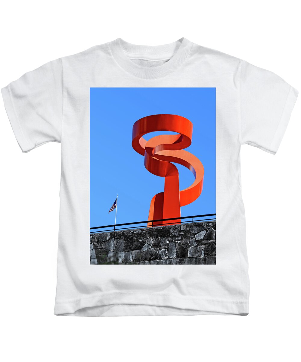 Texas Kids T-Shirt featuring the photograph Torch of Freindship by Phil Cardamone
