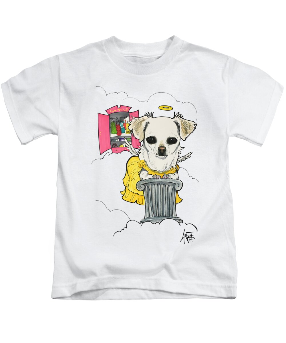 Tuttle 4611 Kids T-Shirt featuring the drawing Tuttle 4611 by John LaFree