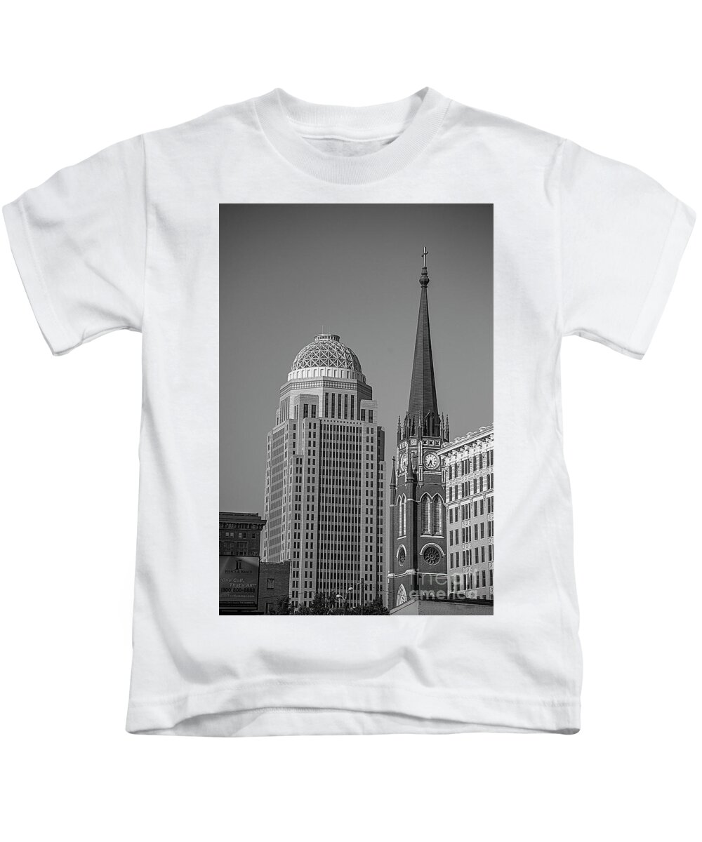 Cathedral Of The Assumption Kids T-Shirt featuring the photograph Louisville Mercer Cathedral #1 by FineArtRoyal Joshua Mimbs