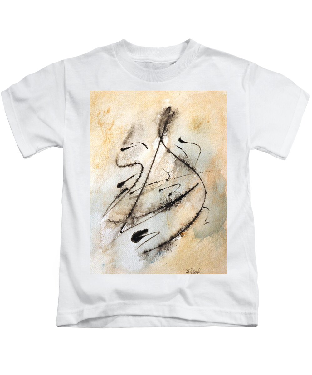Mushin Kids T-Shirt featuring the painting Mushin -No MInd- #3 by Dick Richards