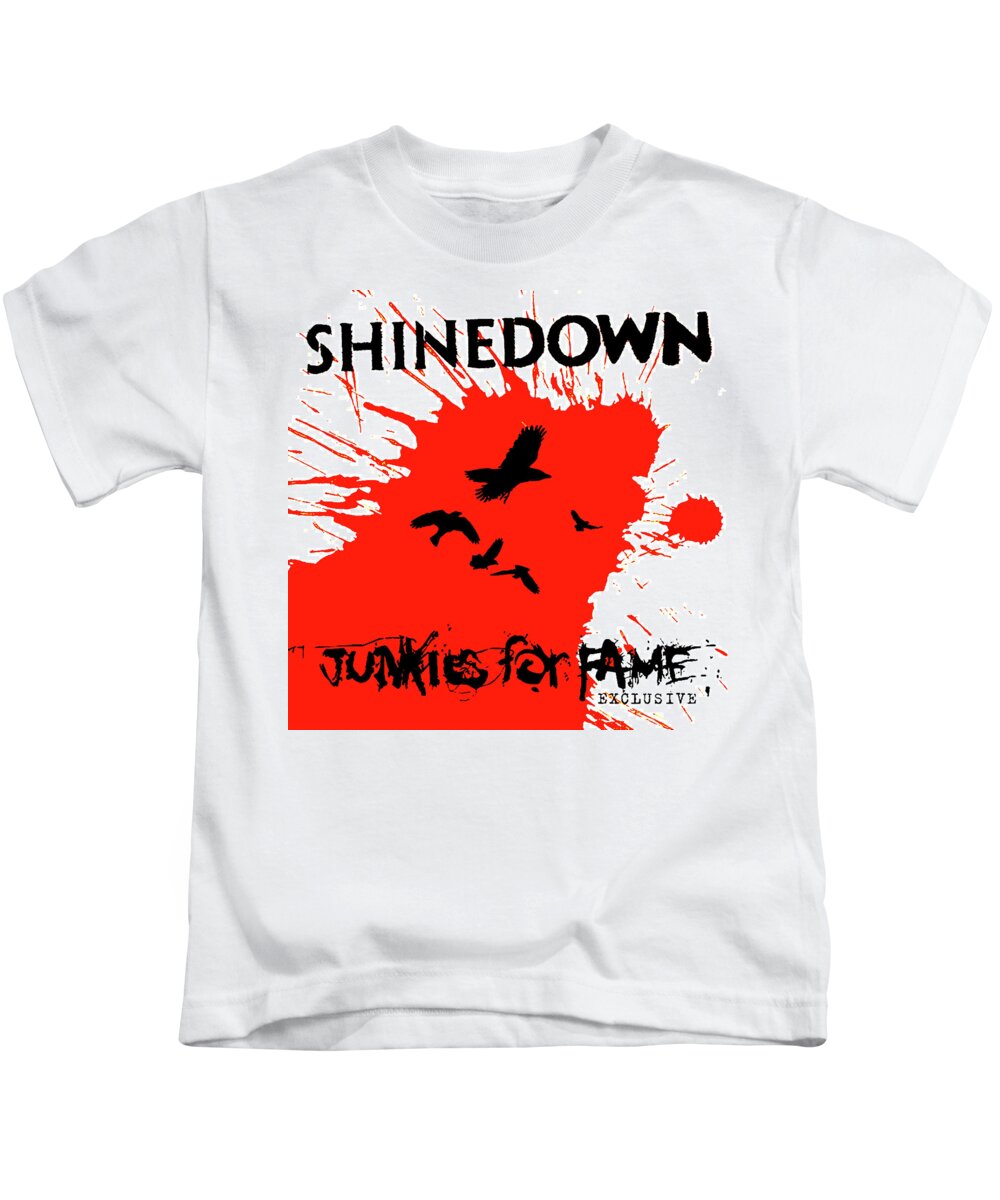 Shinedown Best American Rock Most Popular Music Kids T-Shirt by Christian Xavier Purnomo - Fine Art America