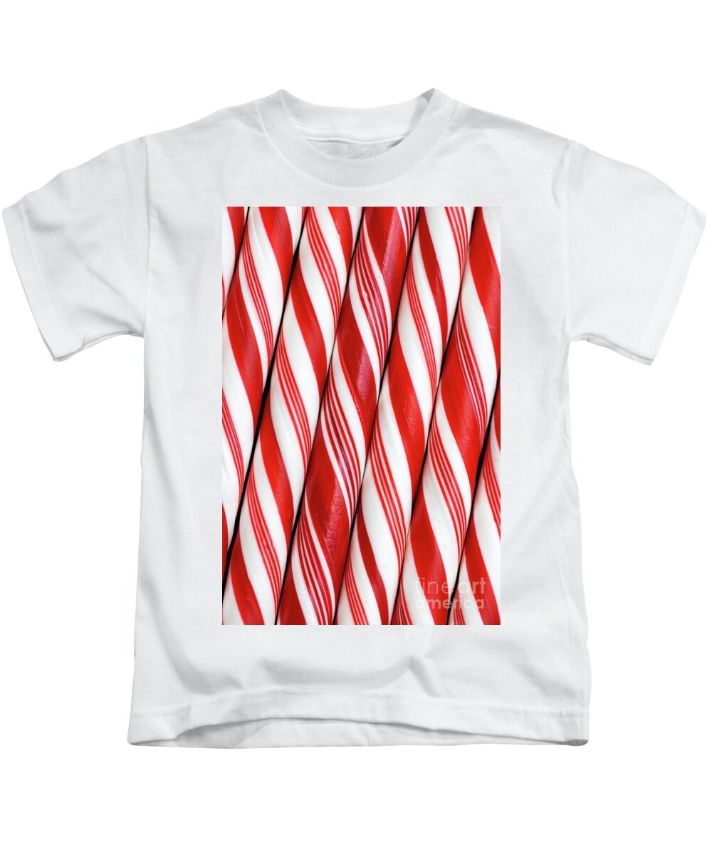 Candy Kids T-Shirt featuring the photograph Candy Canes #2 by Vivian Krug Cotton