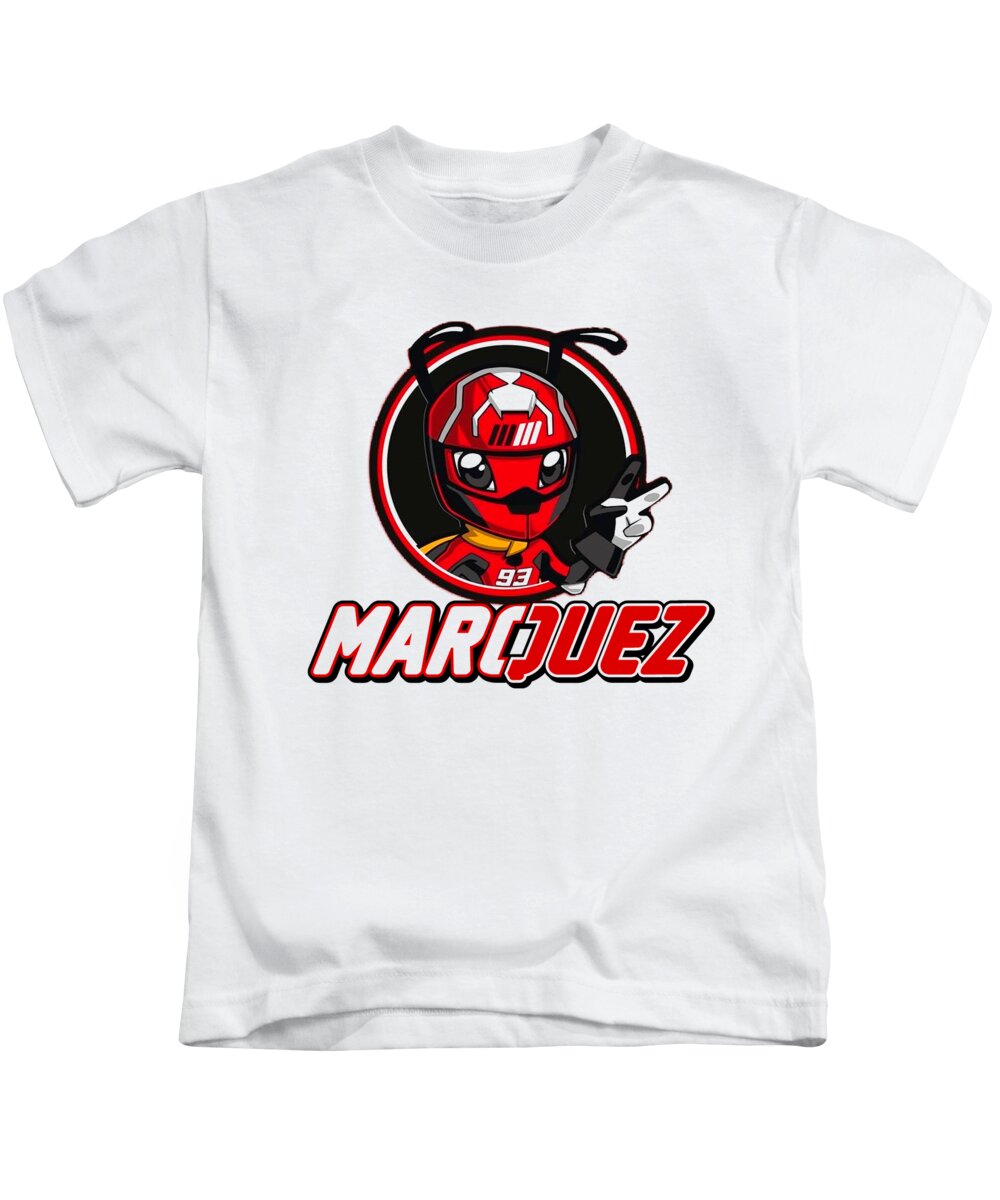 MARC MARQUEZ 93 KIDS T-SHIRT OFFICIAL MERCHANDISE RED 100% COTTON