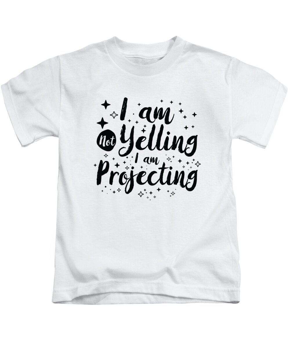 Theater Kids T-Shirt featuring the digital art Theater Singer Drama Projecting Musical Yelling Actors #4 by Toms Tee Store