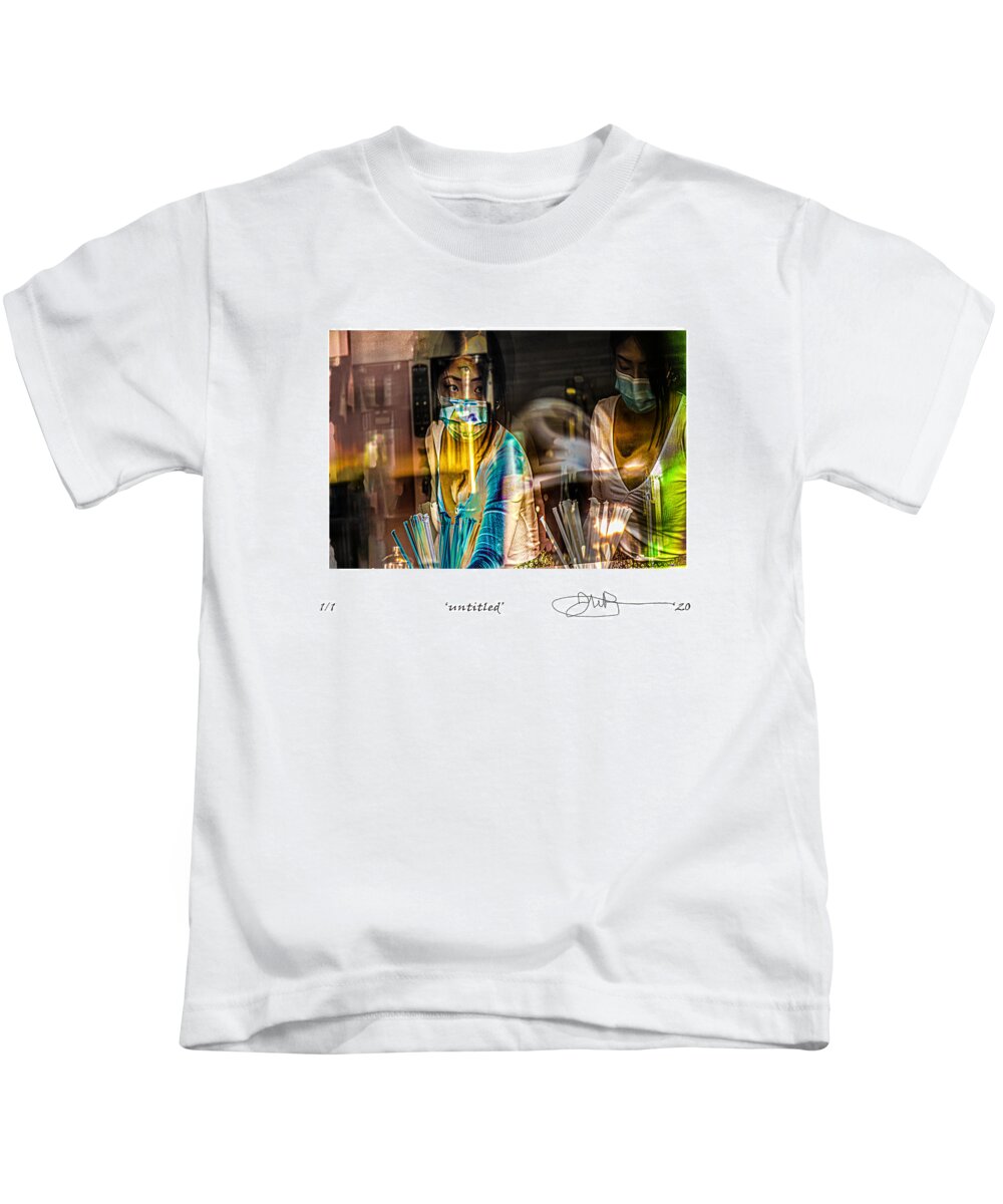 Signed Limited Edition Of 10 Kids T-Shirt featuring the digital art 40 by Jerald Blackstock