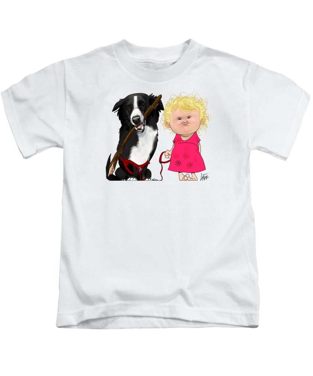 5785 Kids T-Shirt featuring the photograph 5785 Gay by Canine Caricatures By John LaFree
