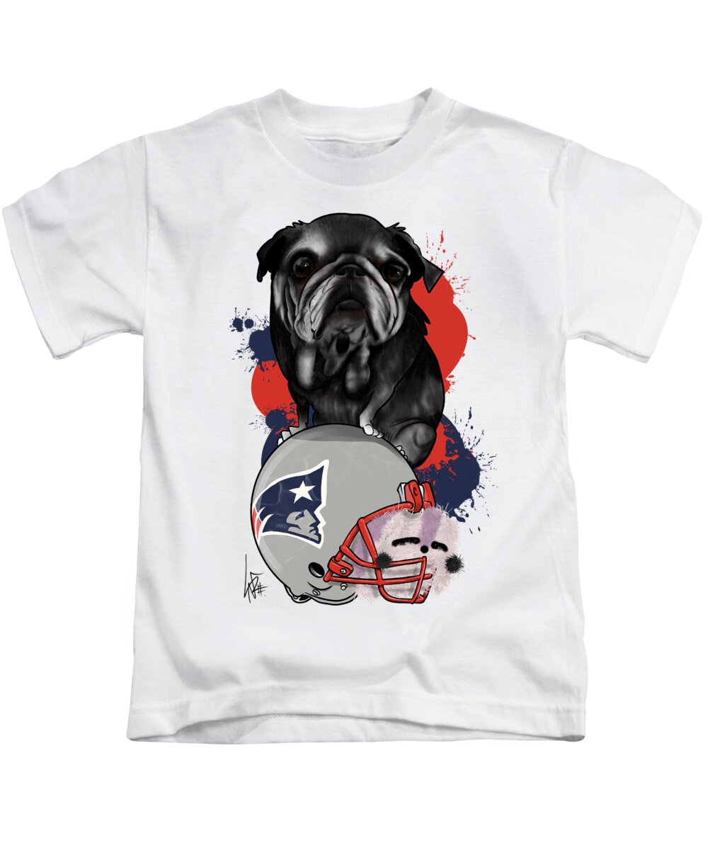 5986 Kids T-Shirt featuring the drawing 5986 Metcalfe by Canine Caricatures By John LaFree